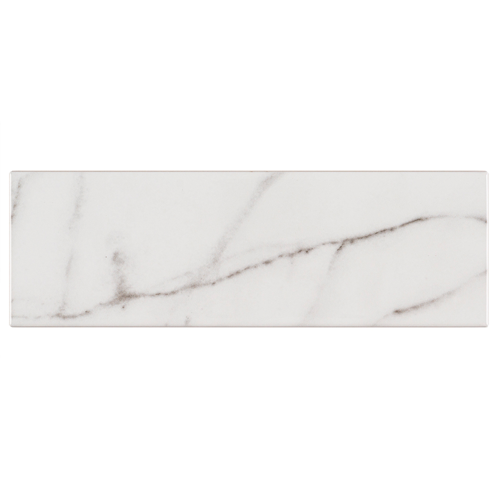 Jeffrey Court Glossy Carrara White 4 in. x 12 in. Ceramic Wall Tile (9.687 sq. ft. / case) Jeffrey Court Glossy Carrara White 4 in. x 12 in. Ceramic Wall Tile (9.687 sq. ft. / case)